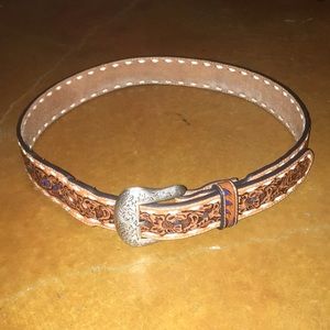 Nocona western tooled belt